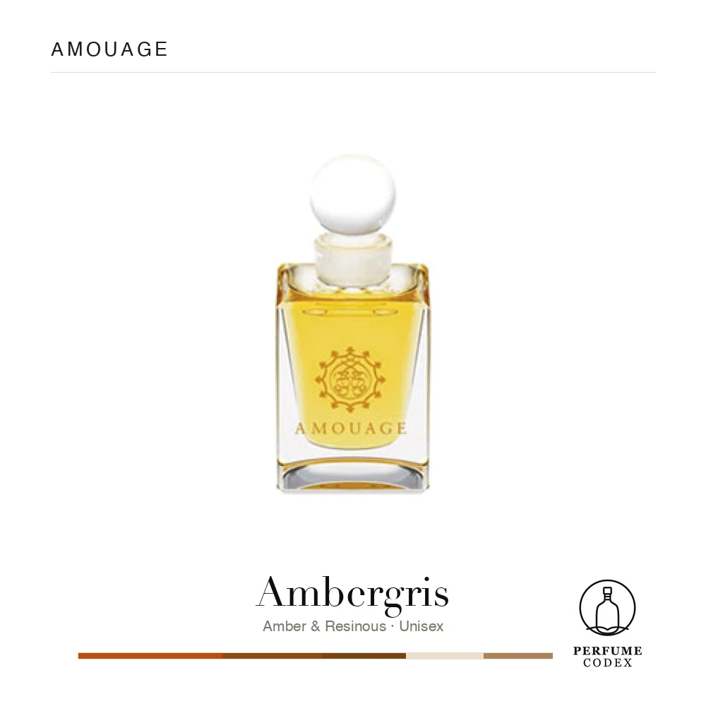 Amouage Ambergris — perfume poster