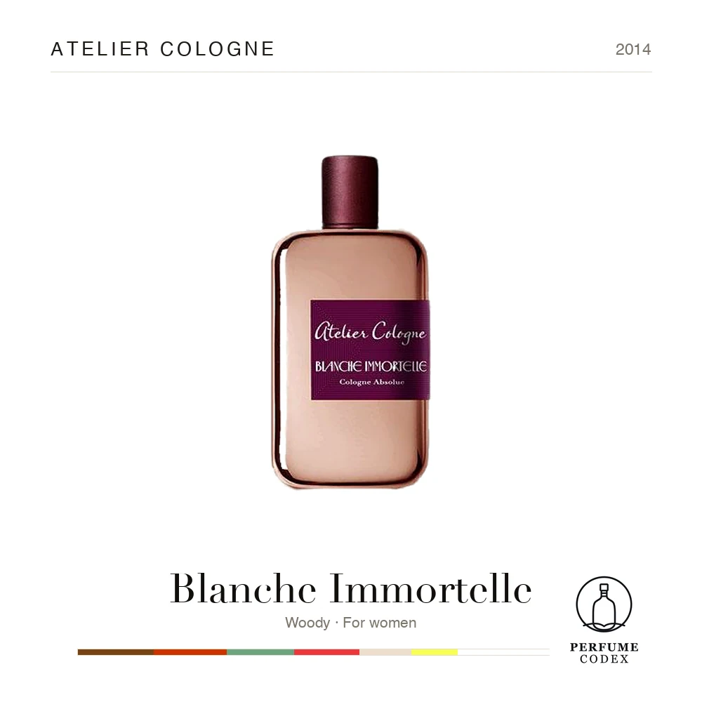 Atelier Cologne Blanche Immortelle — perfume poster