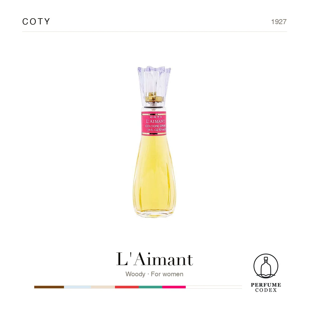 Coty L'Aimant — perfume poster