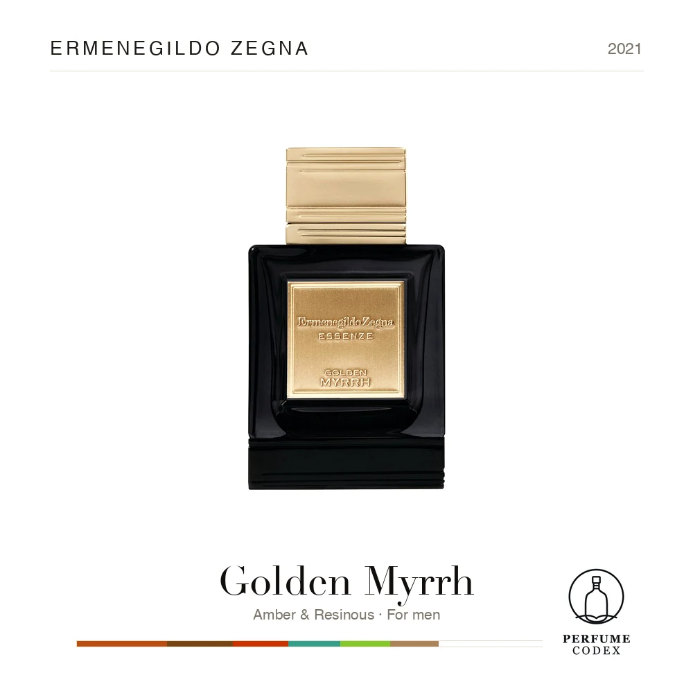 Ermenegildo Zegna Golden Myrrh — perfume poster