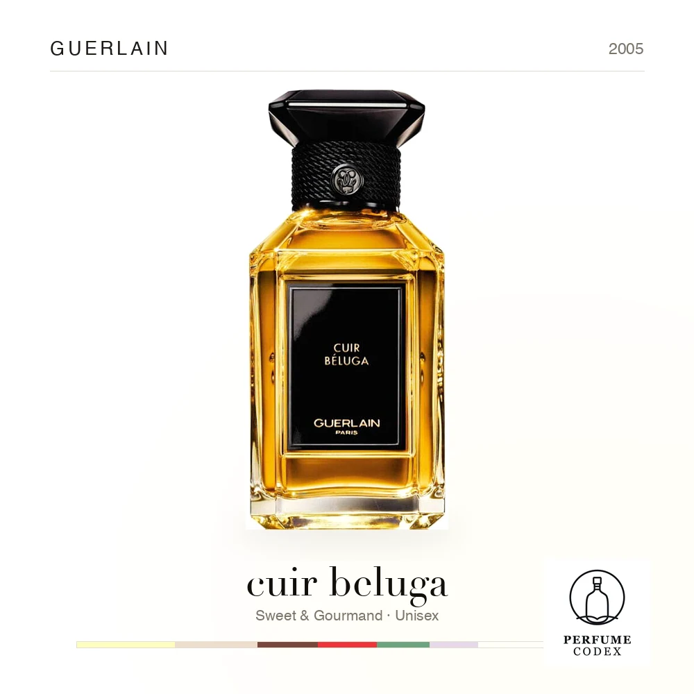 Guerlain cuir beluga — perfume poster