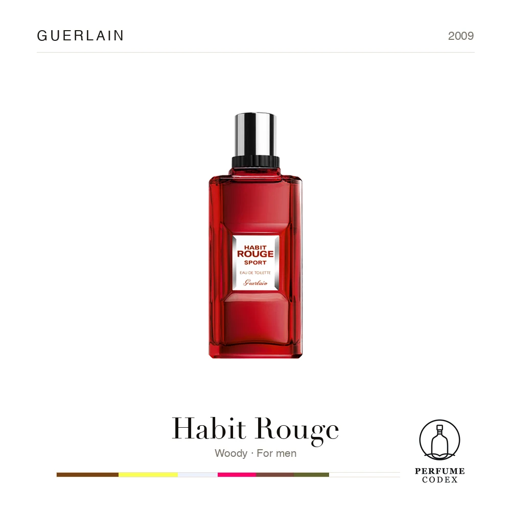 Guerlain Habit Rouge — perfume poster