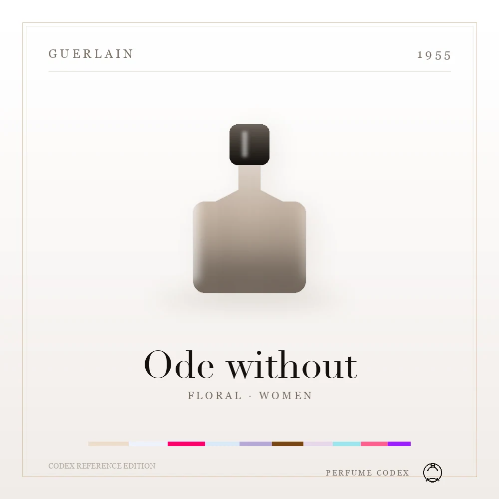 Guerlain Ode without — perfume poster