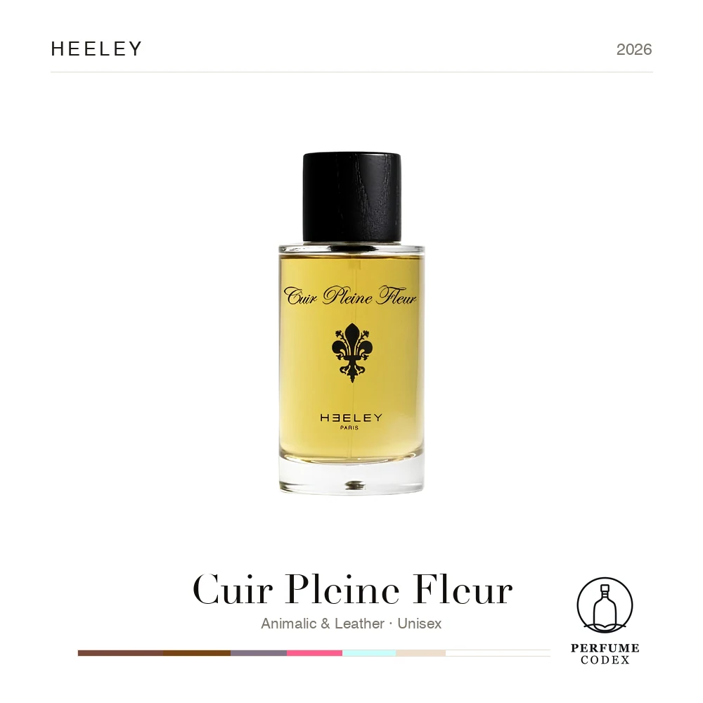 Heeley Cuir Pleine Fleur — perfume poster