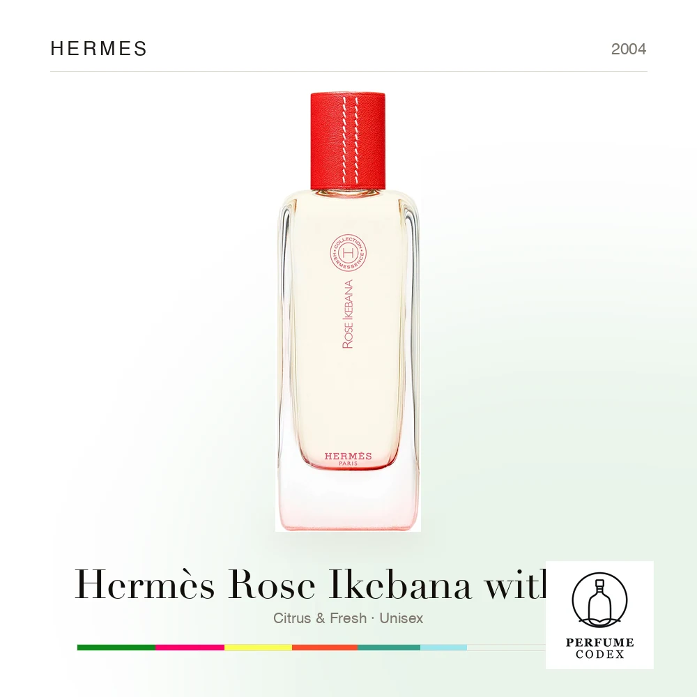 Hermes Hermès Rose Ikebana without