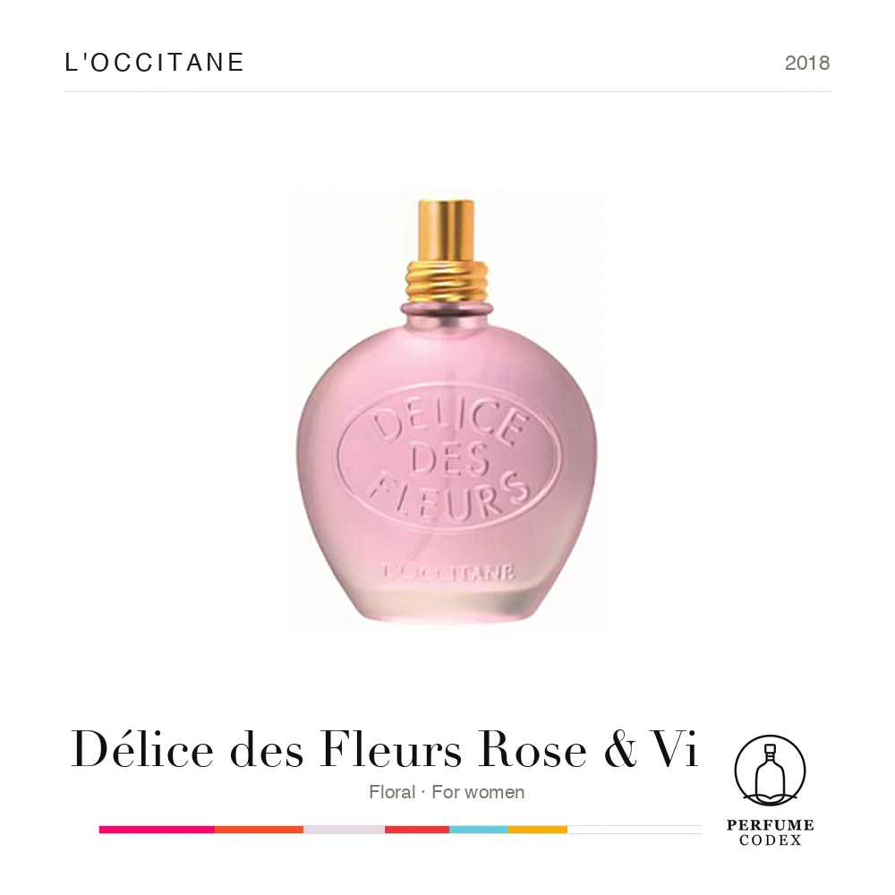 L'Occitane Délice des Fleurs Rose & Violette — perfume poster