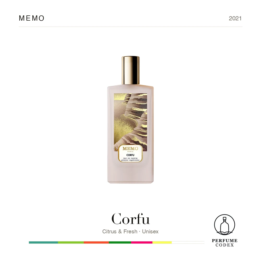 MEMO Corfu — perfume poster
