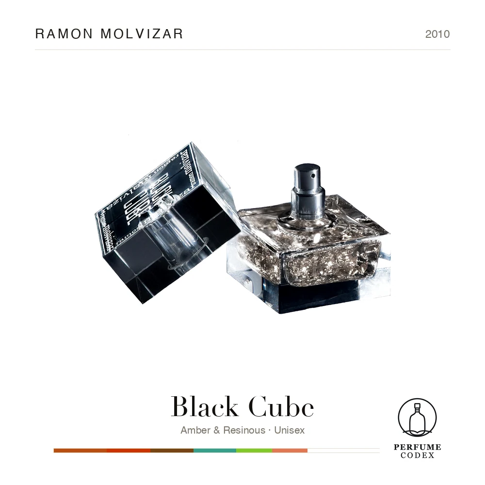 ramon molvizar Black Cube — perfume poster