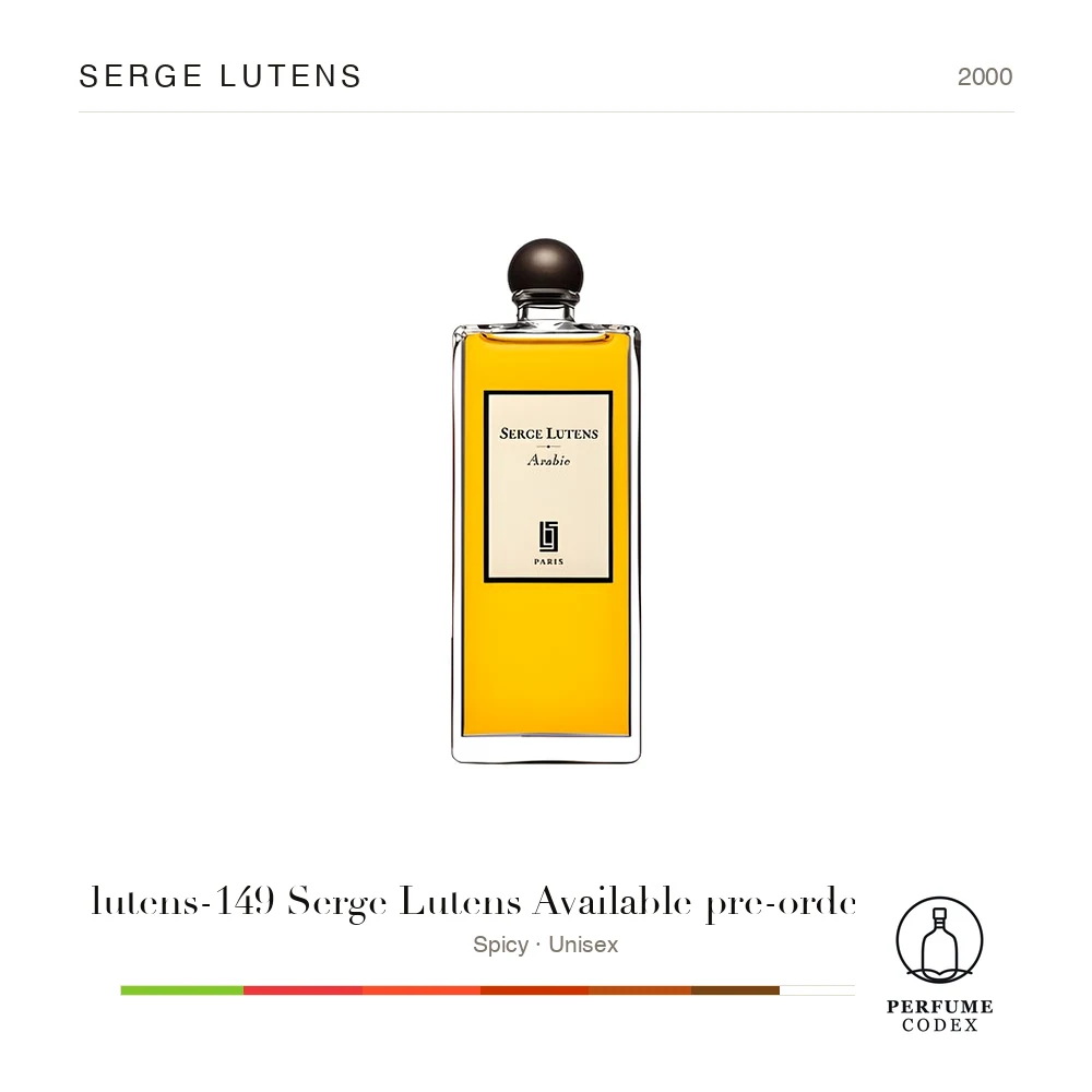 Serge Lutens lutens-149 Serge Lutens Available pre-order Arabie — perfume poster