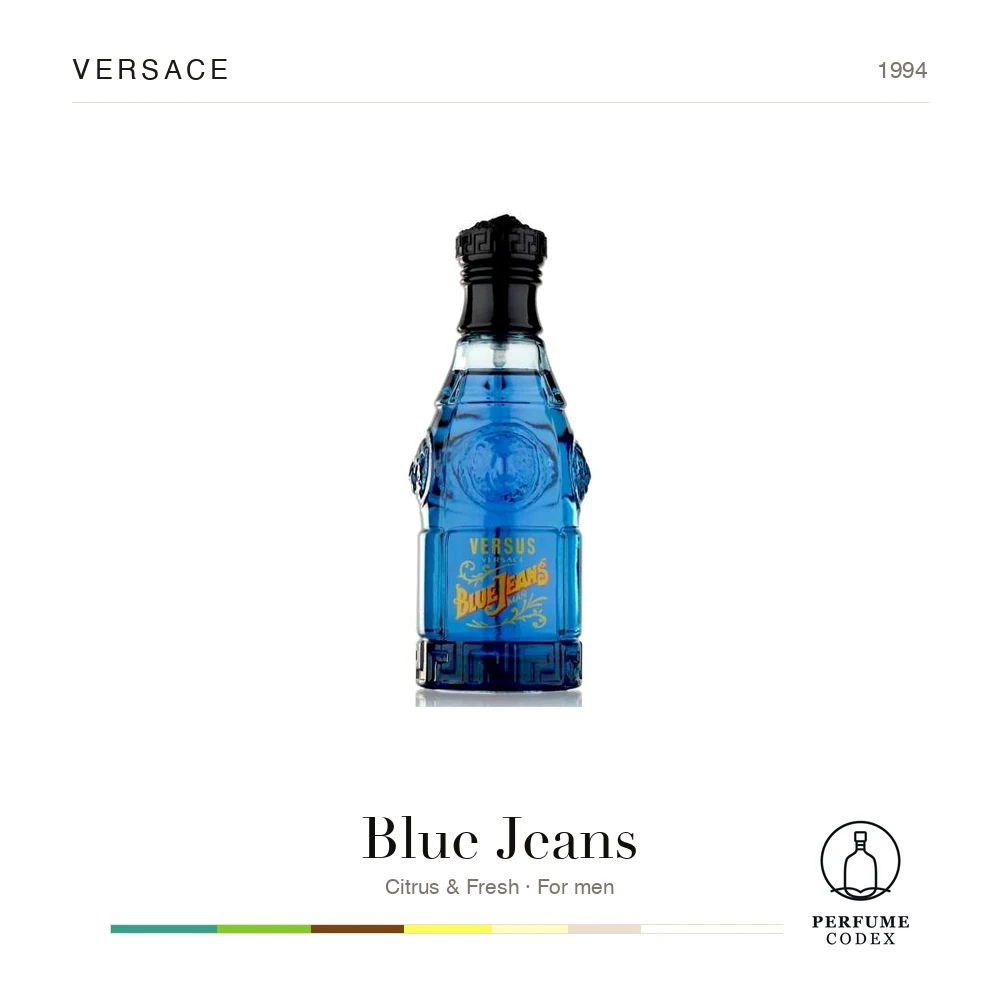 Versace Blue Jeans — perfume poster