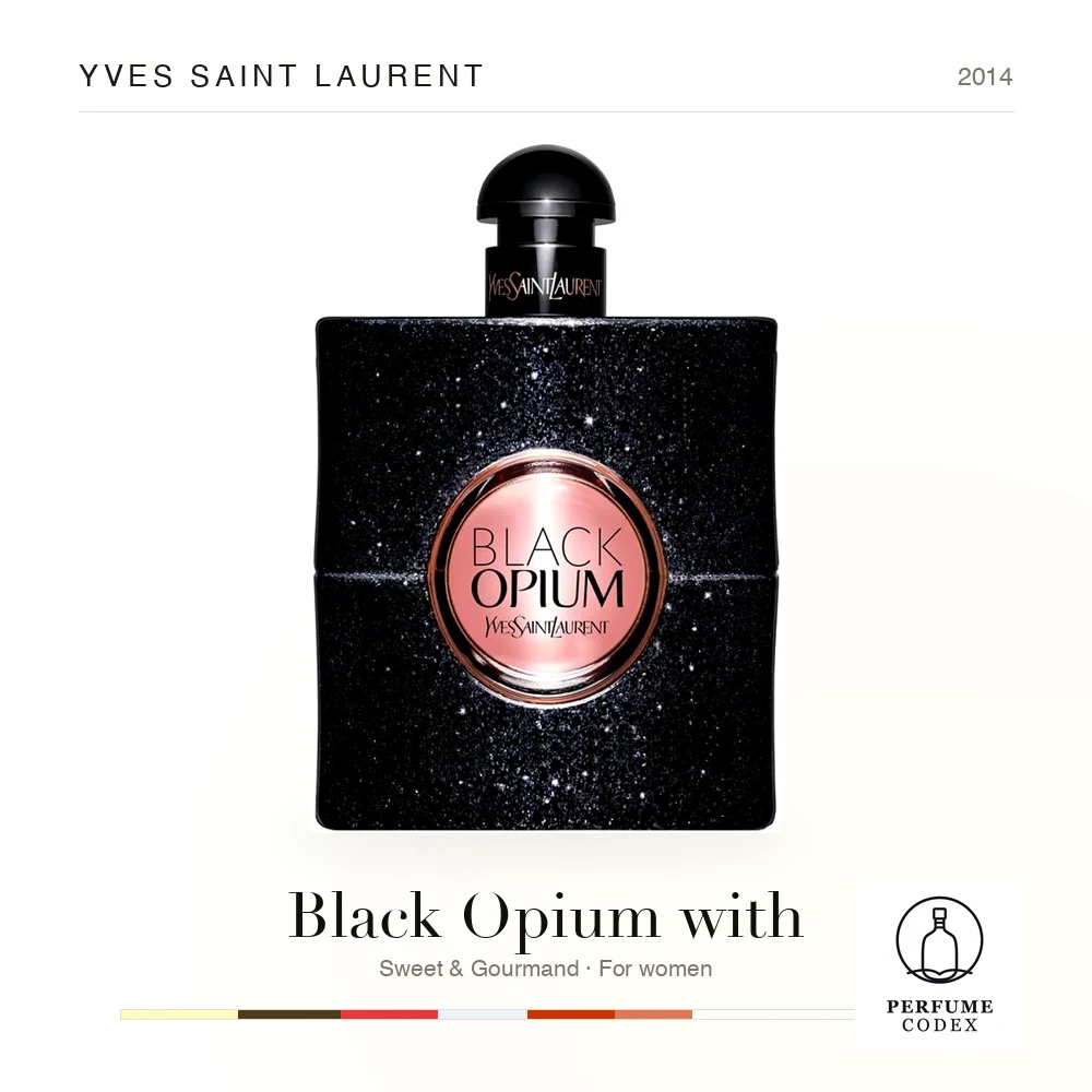 Yves Saint Laurent Black Opium with — perfume poster