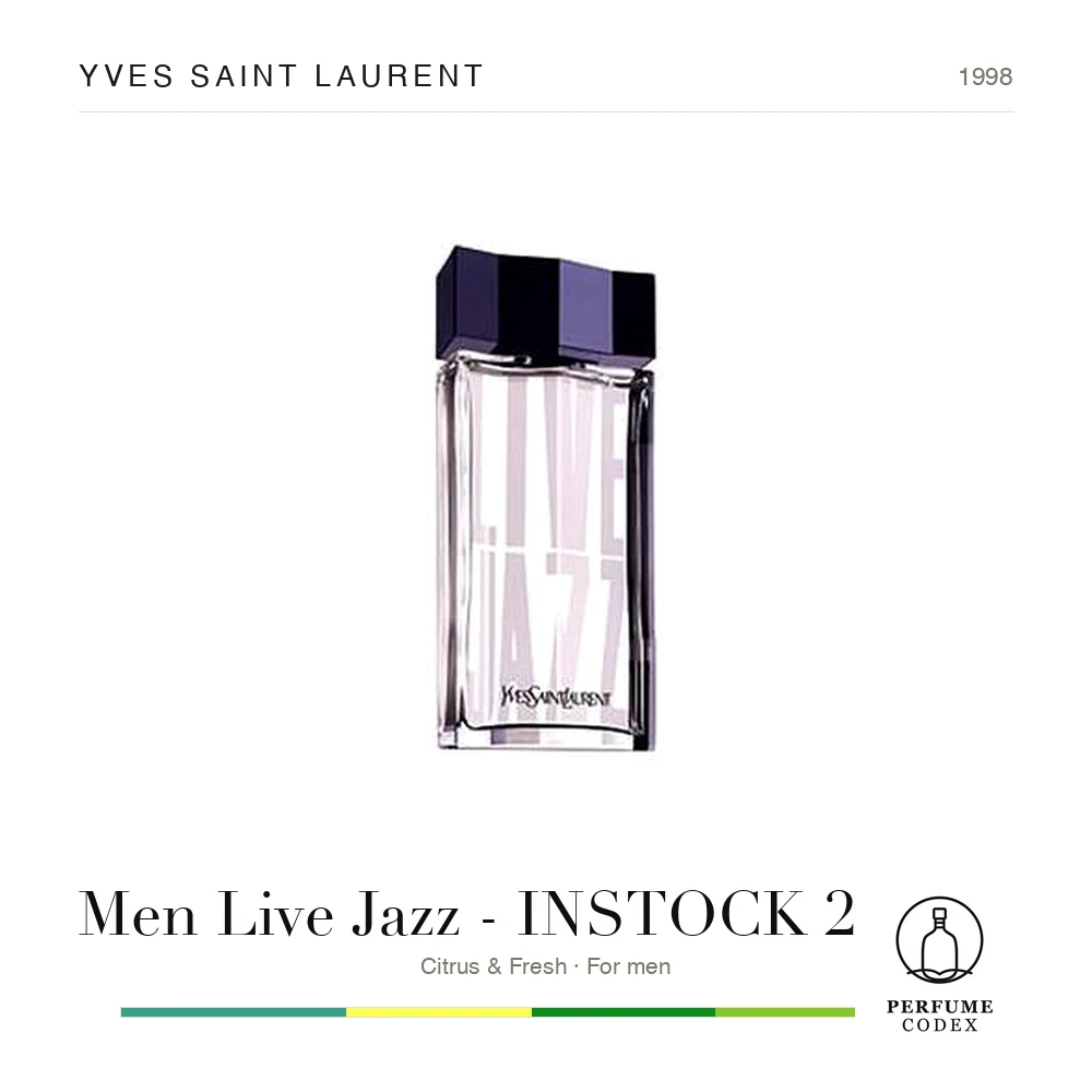 Yves Saint Laurent Men Live Jazz - INSTOCK 230626 — perfume poster