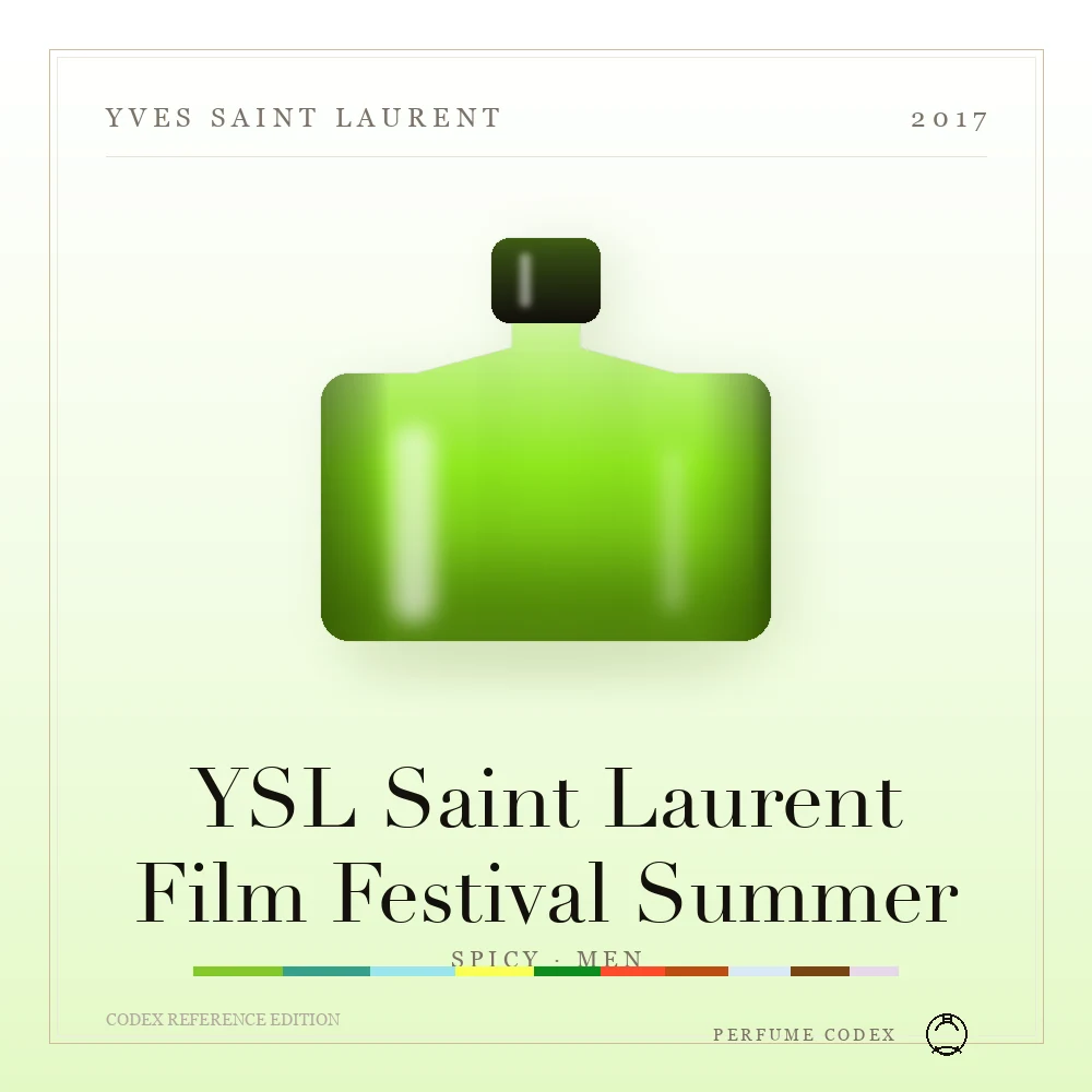 Yves Saint Laurent YSL Saint Laurent Film Festival Summer — perfume poster