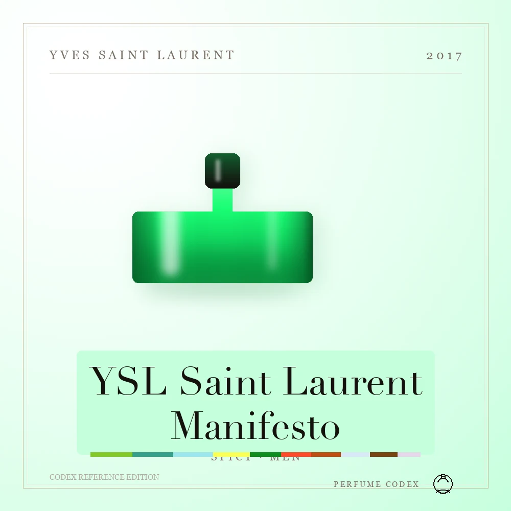 Yves Saint Laurent YSL Saint Laurent Manifesto — perfume poster