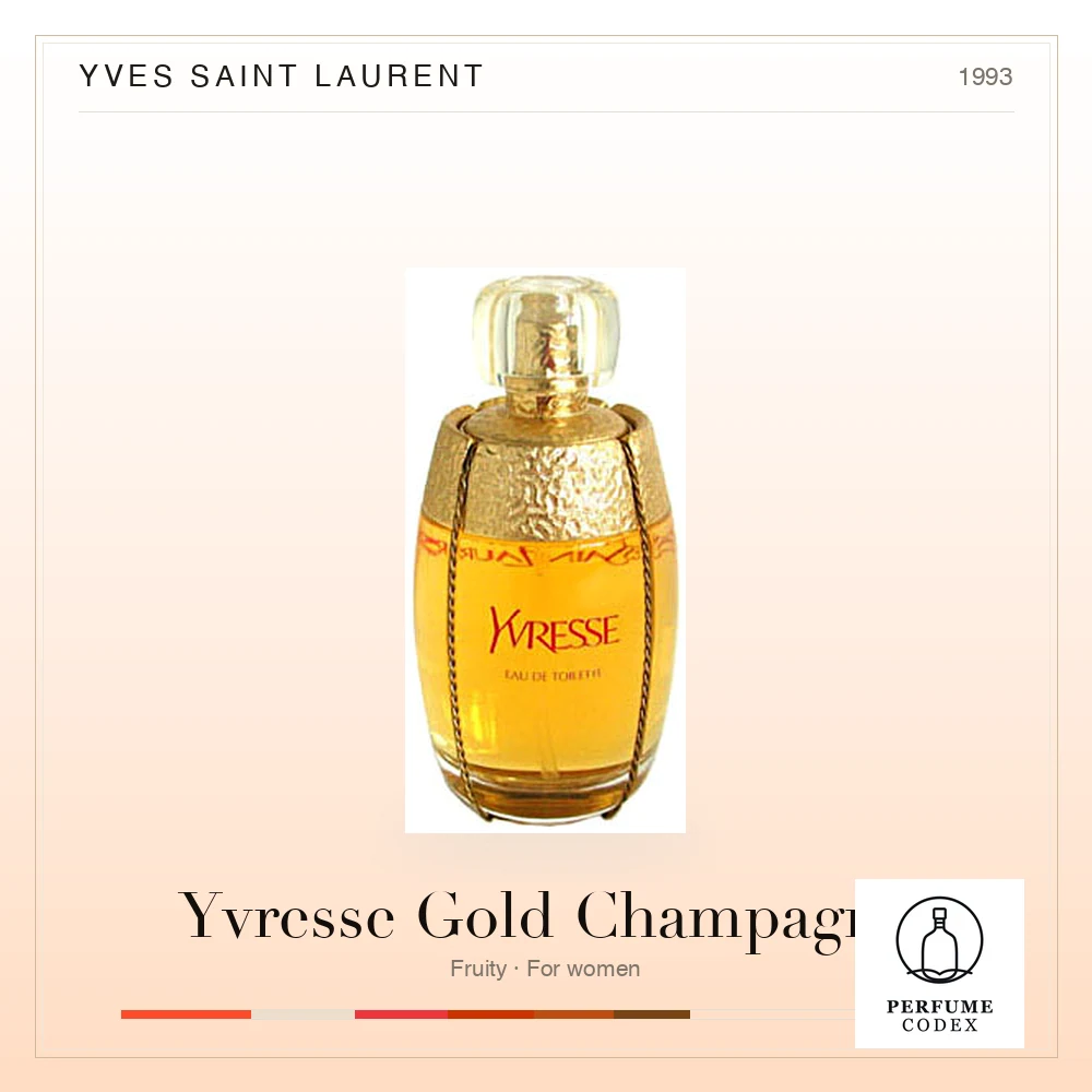 Yves Saint Laurent Yvresse Gold Champagne — perfume poster